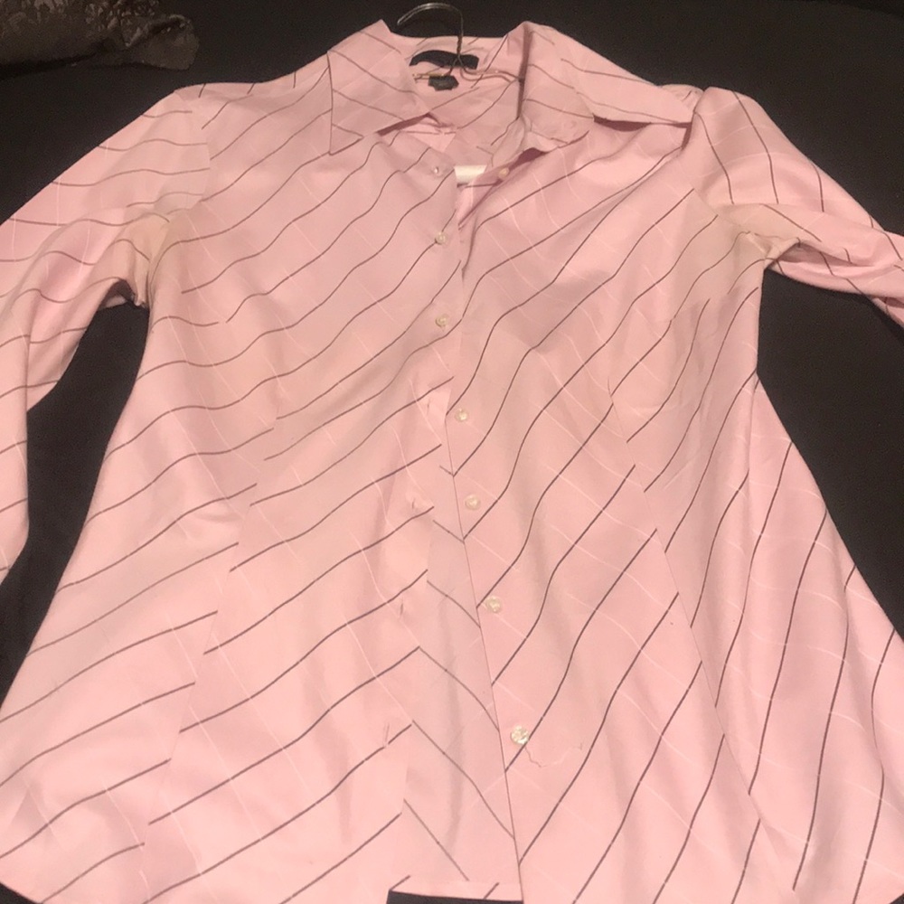 Patterned Button Down Blouse - image 1